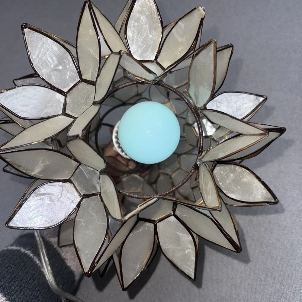 Lotus Threads capiz lamp